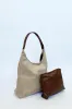 Suede Hobo Shoulder Bag In Beige by SVNX sold by Goddiva