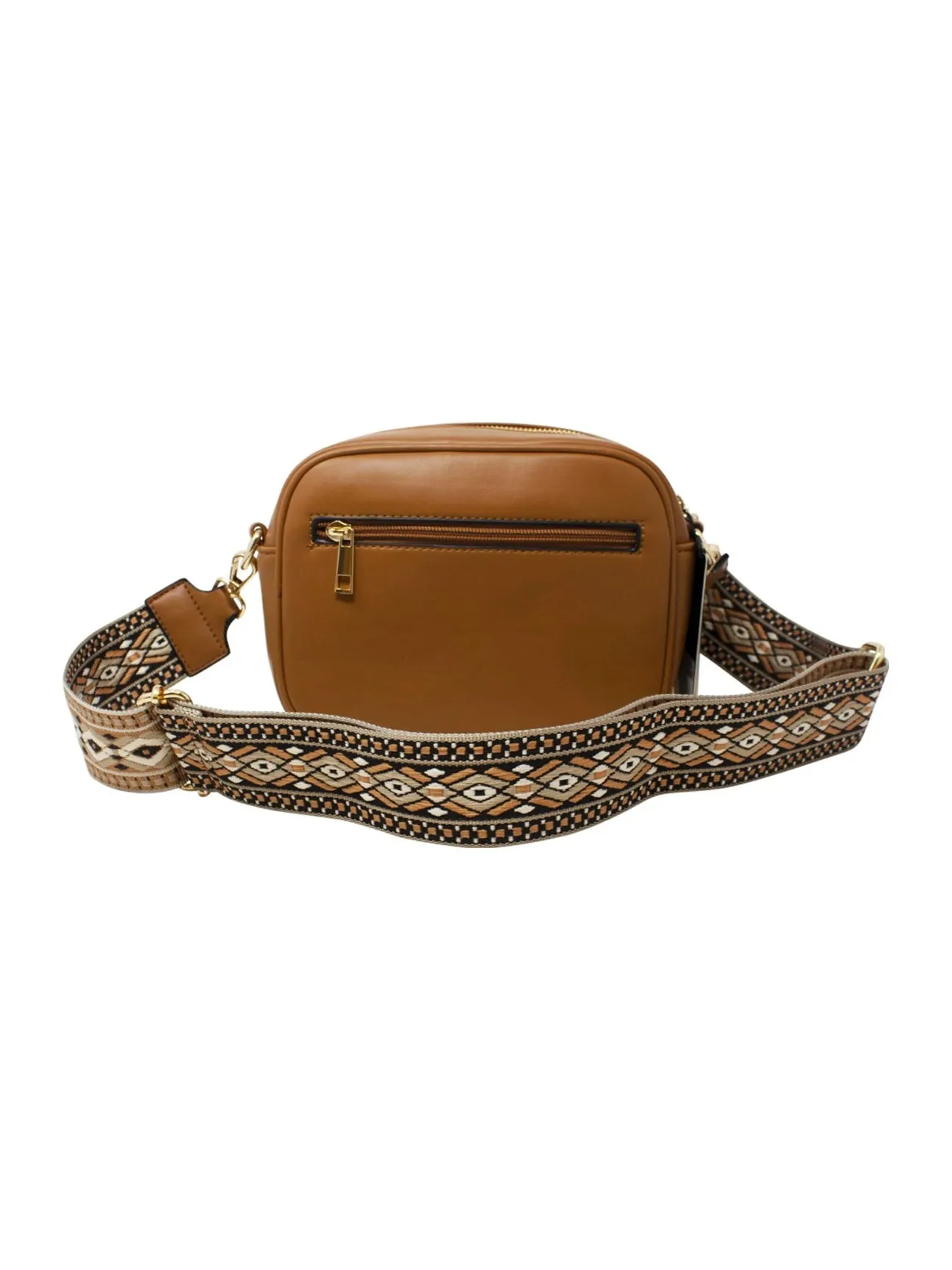 Tan Brown Bee Embellished Camera Bag by SVNX sold by Goddiva product image thumbnail 2