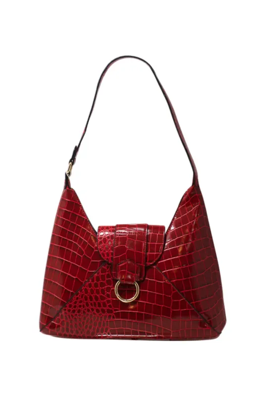 Envelope Hobo Bag In Red by SVNX sold by Goddiva