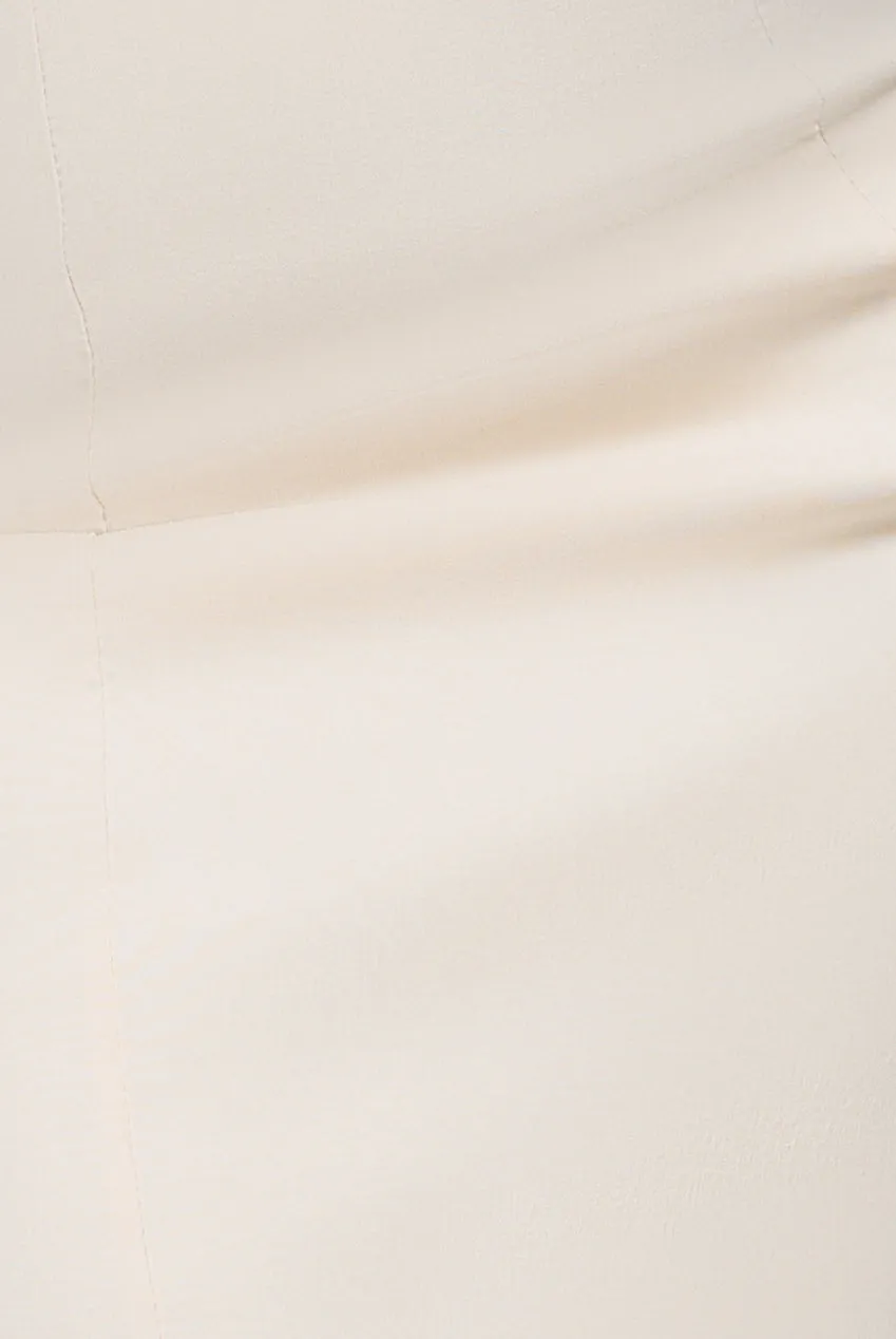 Bardot Bow Neck Maxi Dress - Cream by Goddiva sold by Goddiva product image thumbnail 4