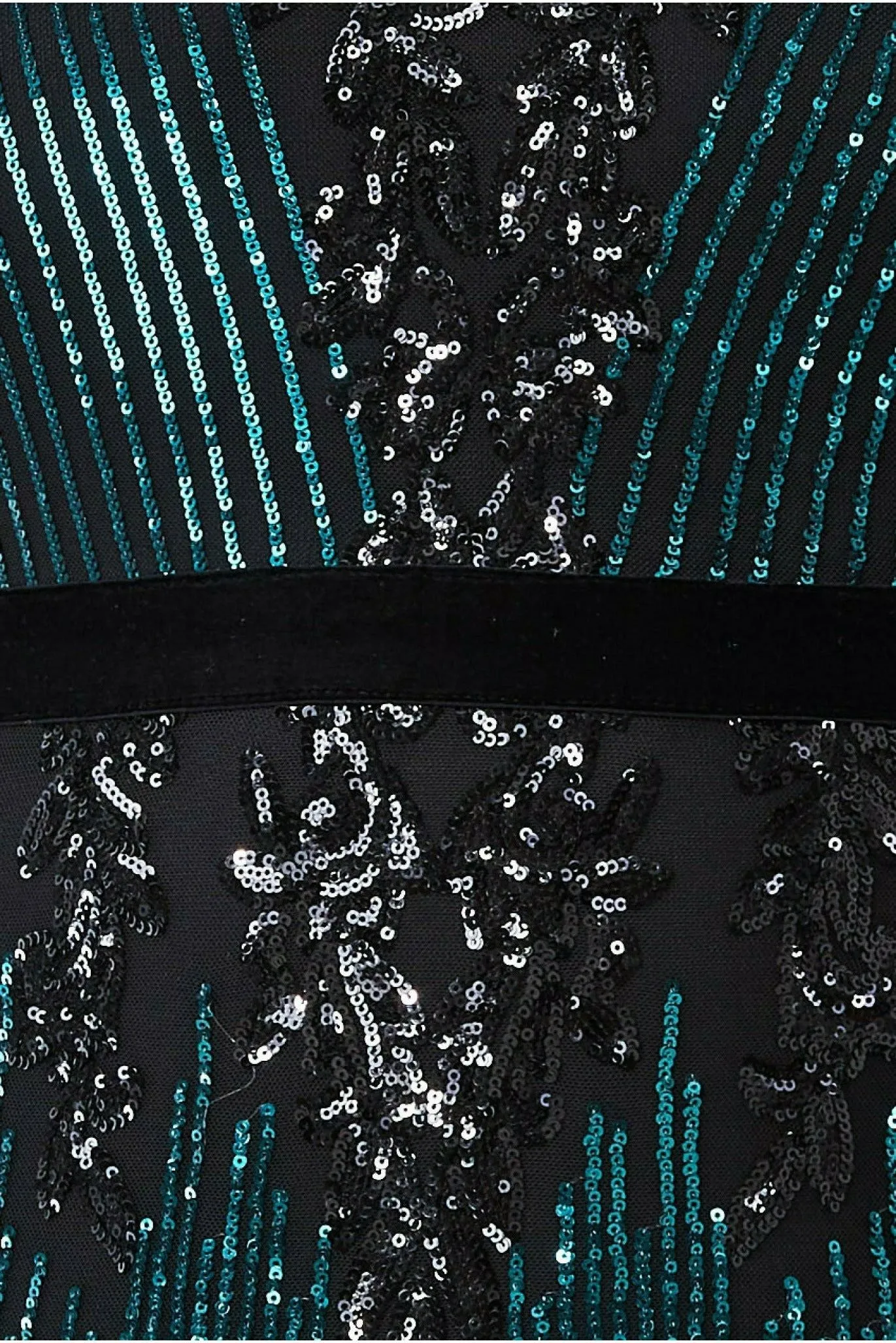 Long Sleeve Sequin Evening Maxi - Emerald by Goddiva Plus sold by Goddiva product image thumbnail 4