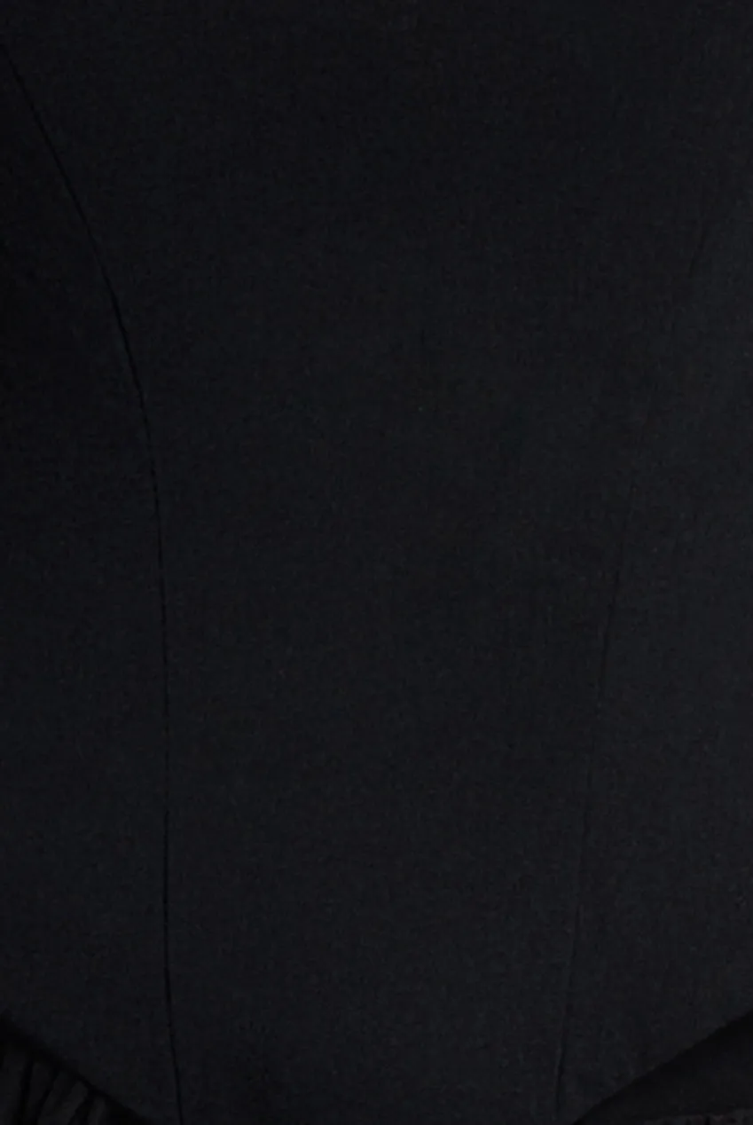 Bardot Corset Top - Black by Goddiva sold by Goddiva product image thumbnail 4