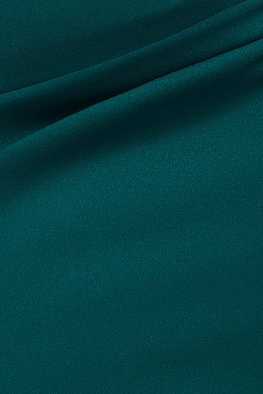 Off The Shoulder 3D Puffed Sleeve Sweetheart Maxi Dress - Emerald Green by Goddiva sold by Goddiva product image thumbnail 4