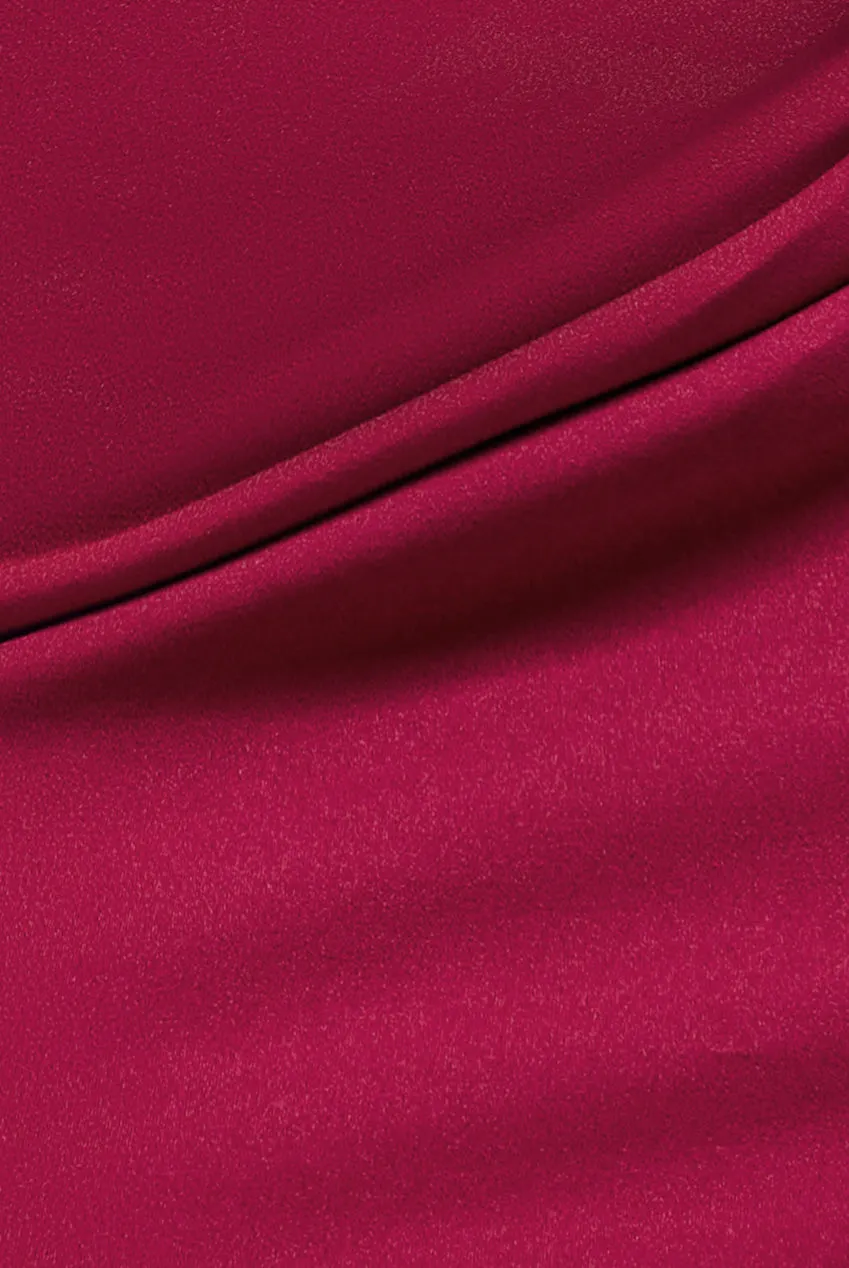 Off The Shoulder 3D Puffed Sleeve Sweetheart Maxi Dress - Burgundy by Goddiva sold by Goddiva product image thumbnail 4