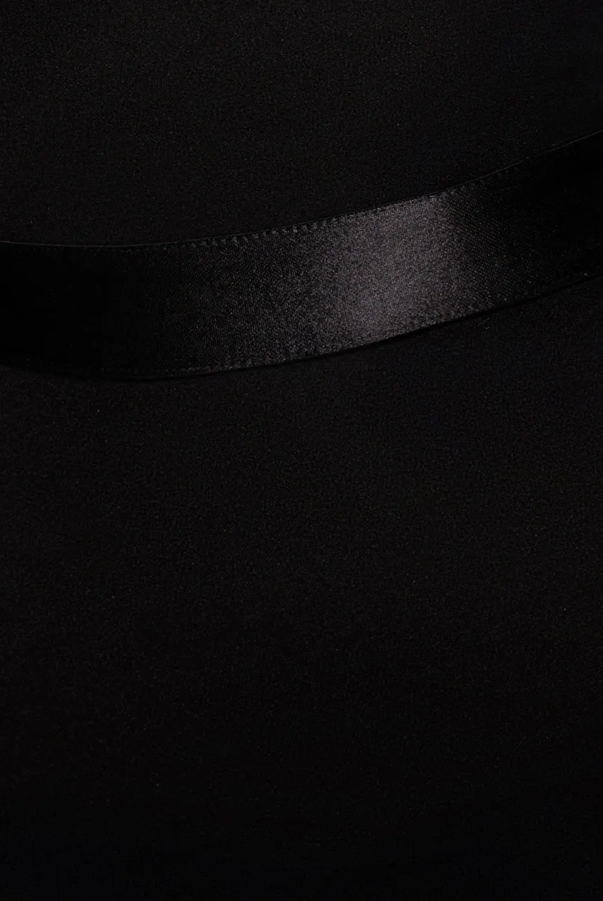 Dobby Mesh Feather Sleeve Bodycon Midi Dress - Black by Goddiva sold by Goddiva product image thumbnail 4