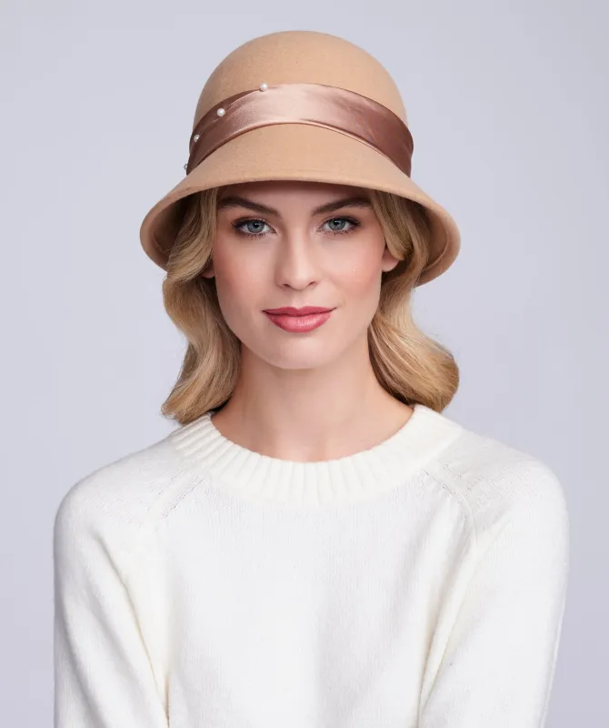 Estelle Hat - Camel by Pia Rossini sold by Goddiva