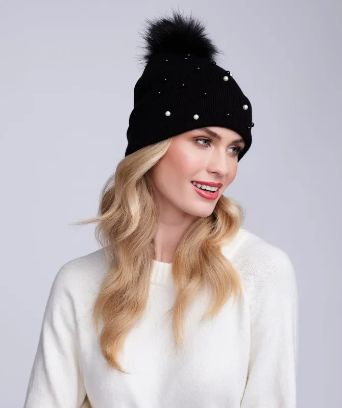 Lovato Hat - Black by Pia Rossini sold by Goddiva