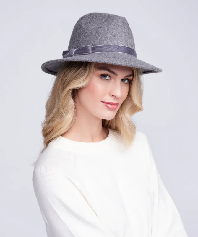 Serena Hat - Silver Grey by Pia Rossini sold by Goddiva