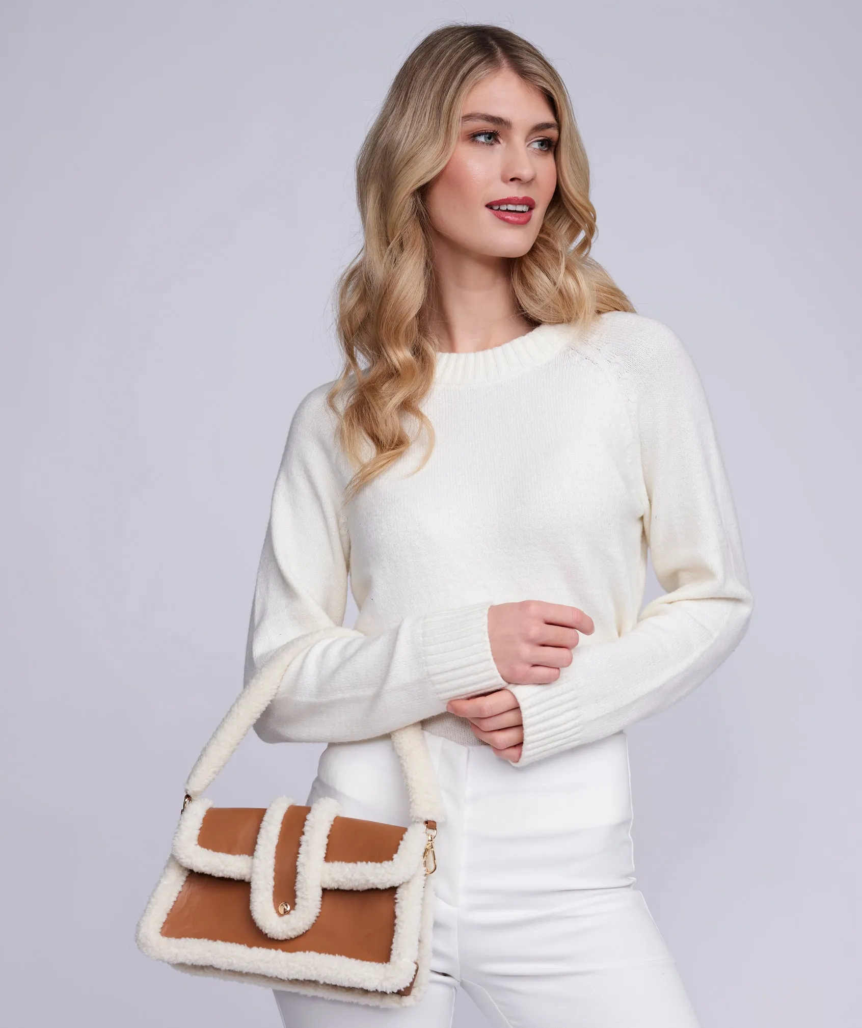 Margot Bag - Cream by Pia Rossini sold by Goddiva product image thumbnail 2