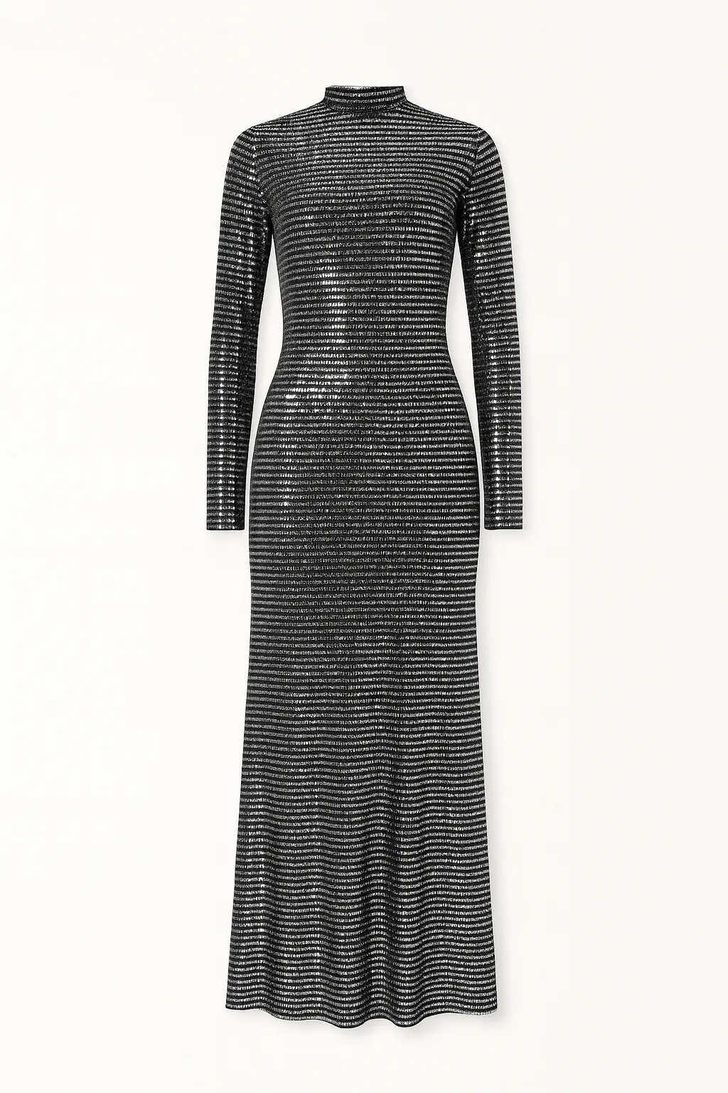 Metallic Sequin Full-Length Silhouette Fit Maxi Dress by Avinci sold by Goddiva product image thumbnail 3