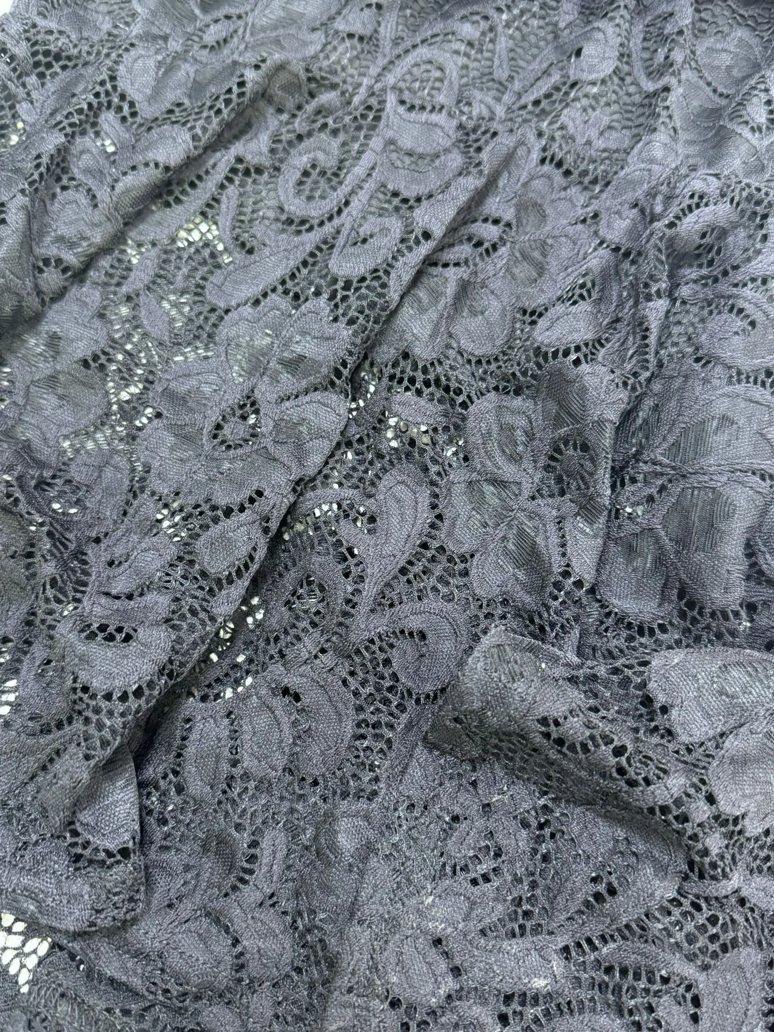 Fishtail Style Hem Off Shoulder Slim Fit Lace Midi Dress by Avinci sold by Goddiva product image thumbnail 5