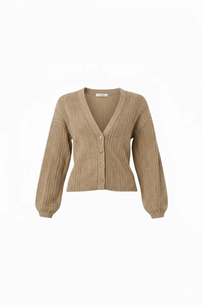 Lightweight Classic Front Button Ribbed V-Neck Top by Avinci sold by Goddiva product image thumbnail 3