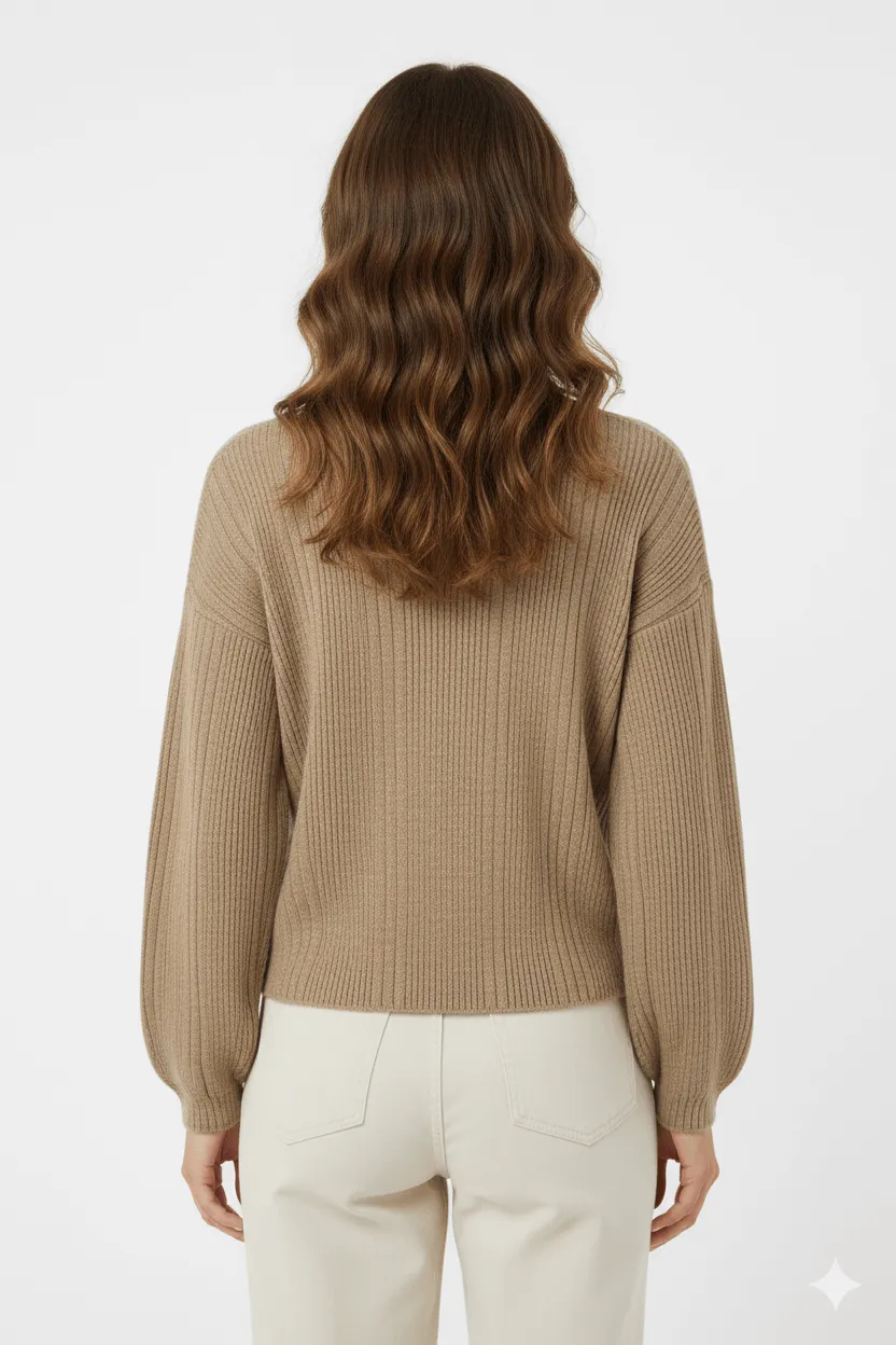 Lightweight Classic Front Button Ribbed V-Neck Top by Avinci sold by Goddiva product image thumbnail 2