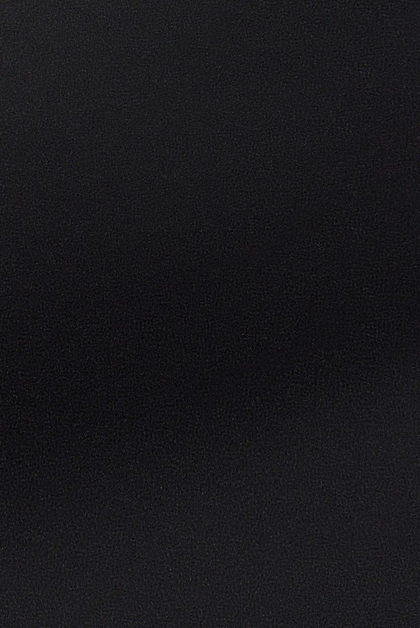 Plunging Neck Pleated Sleeves Scuba Maxi Dress - Black by Goddiva sold by Goddiva product image thumbnail 4