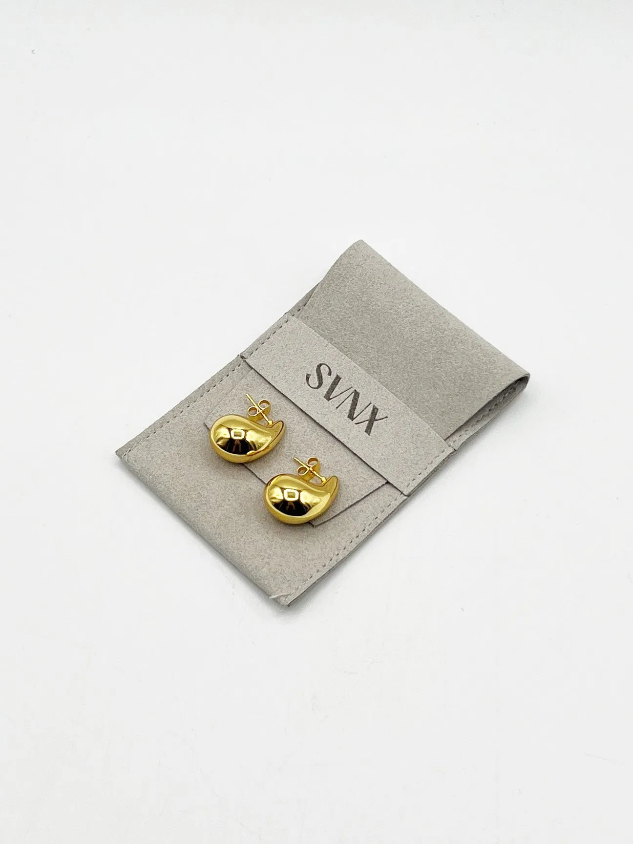 Mini Waterdrop Earring In Gold by SVNX sold by Goddiva product image thumbnail 2