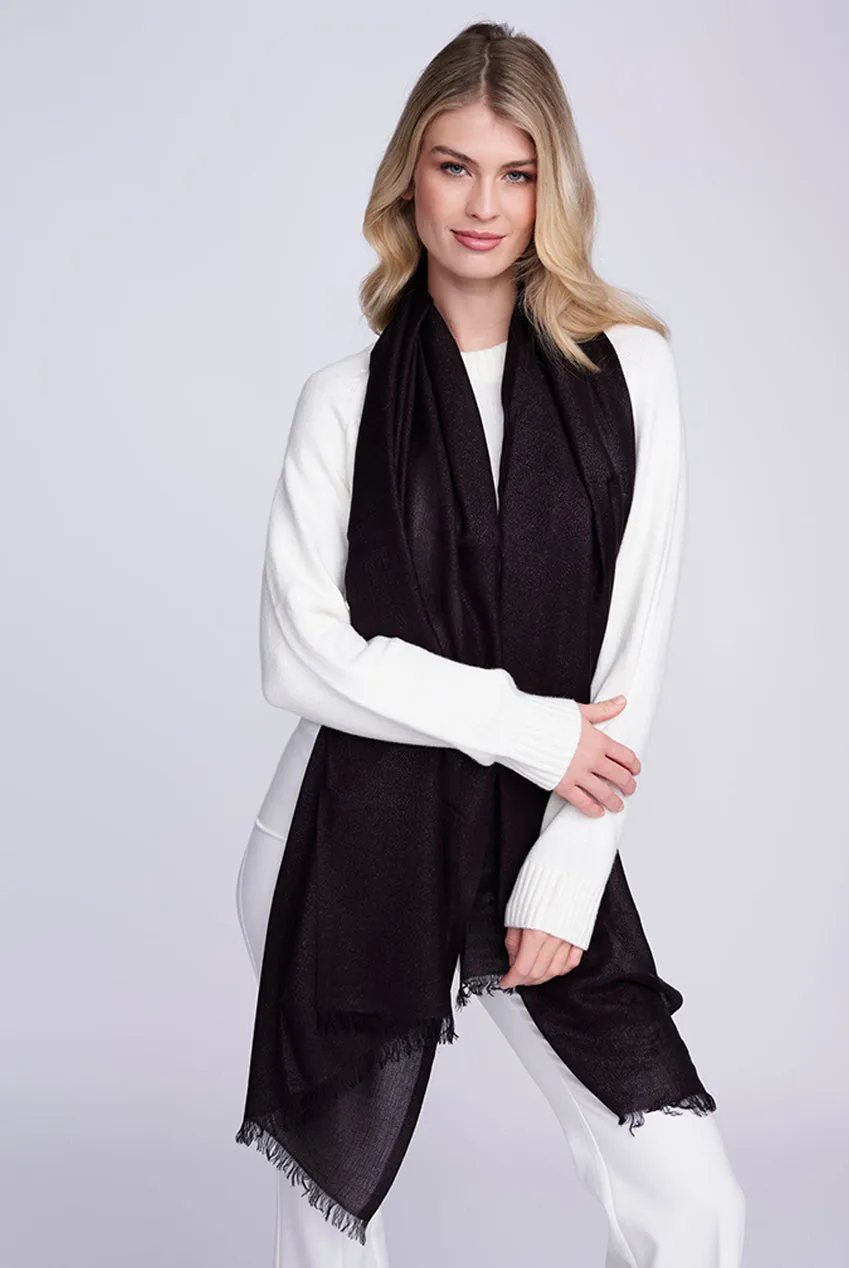 Hallie Scarf - Black by Pia Rossini sold by Goddiva
