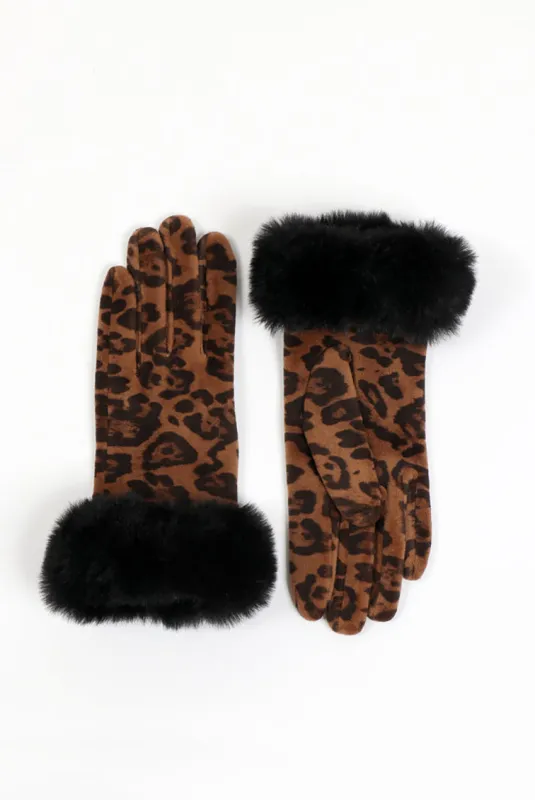 Catriona Glove - Leopard by Pia Rossini sold by Goddiva