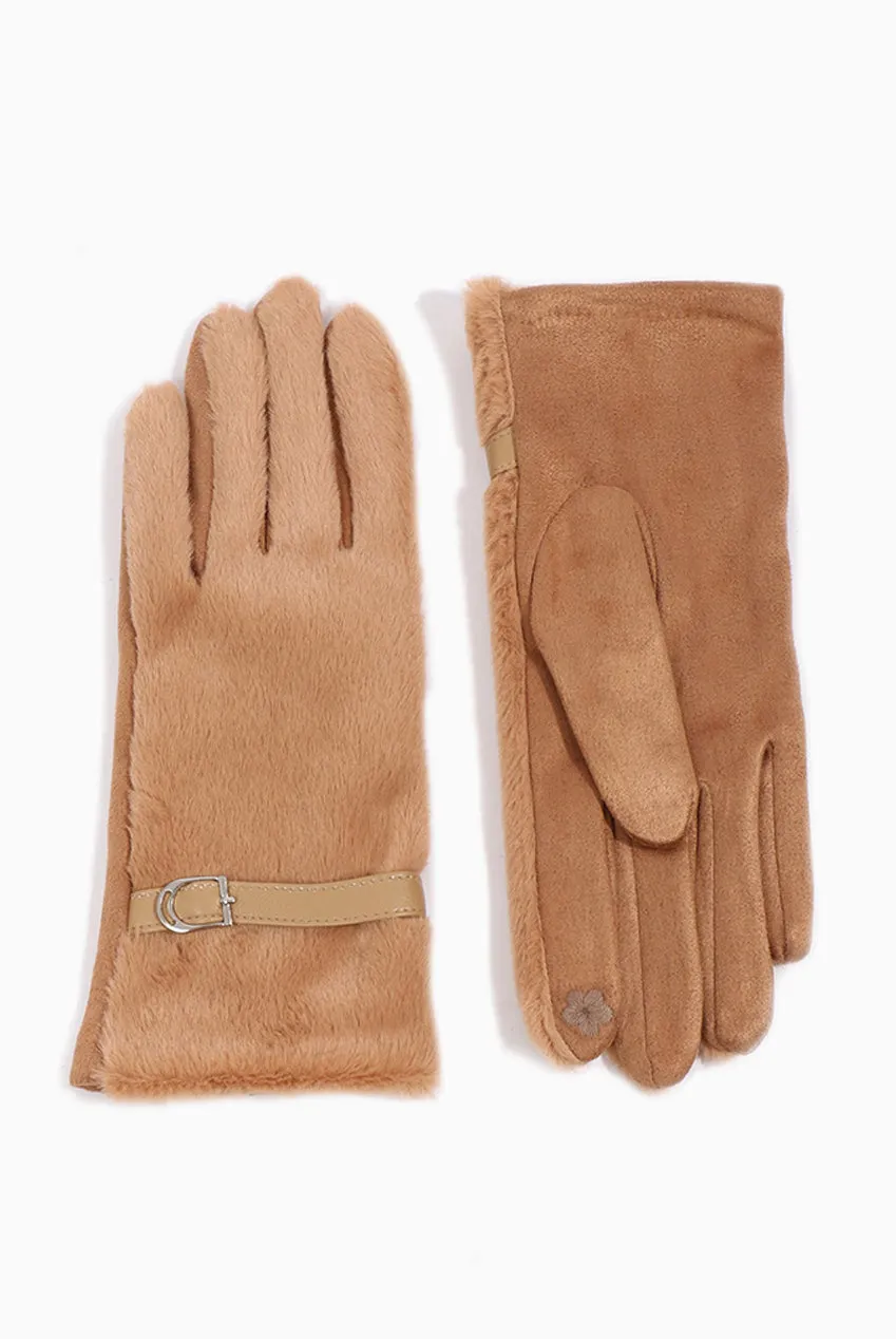 Evie Glove - Camel by Pia Rossini sold by Goddiva