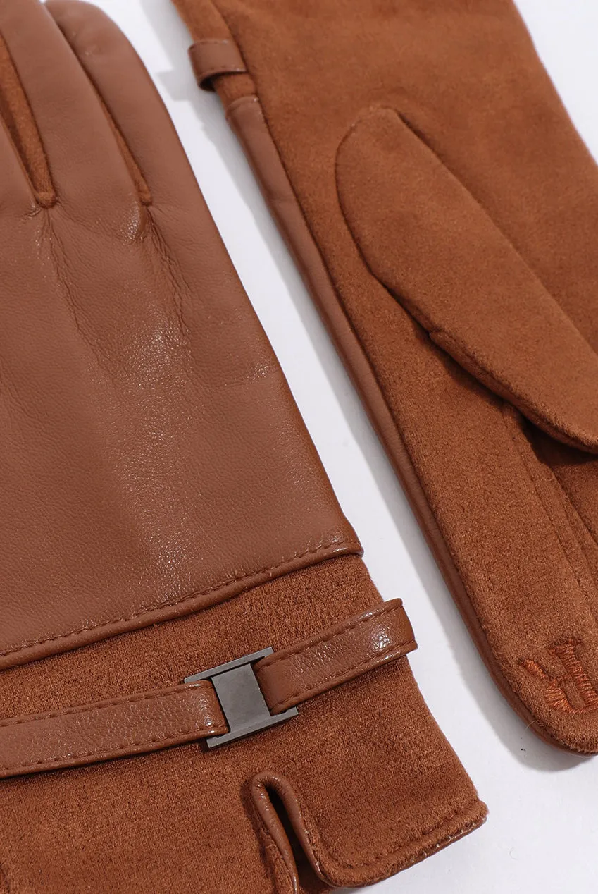 Marnie Glove - Tan by Pia Rossini sold by Goddiva product image thumbnail 2