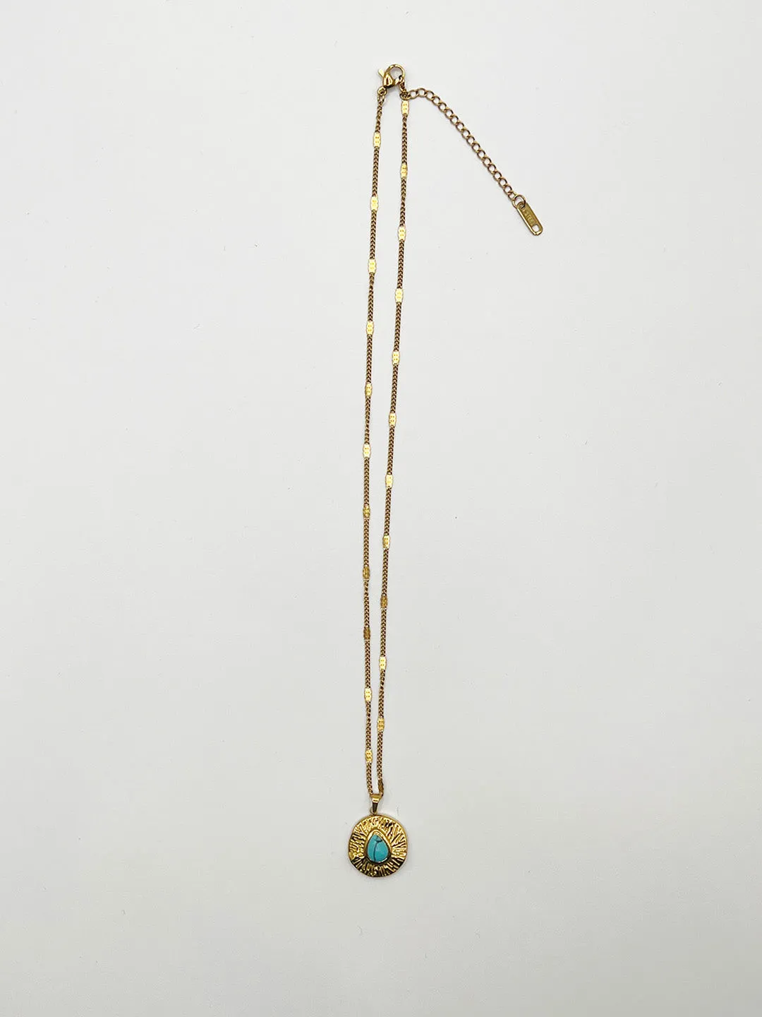 Turquoise Stone Pendant Necklace by SVNX sold by Goddiva product image thumbnail 3