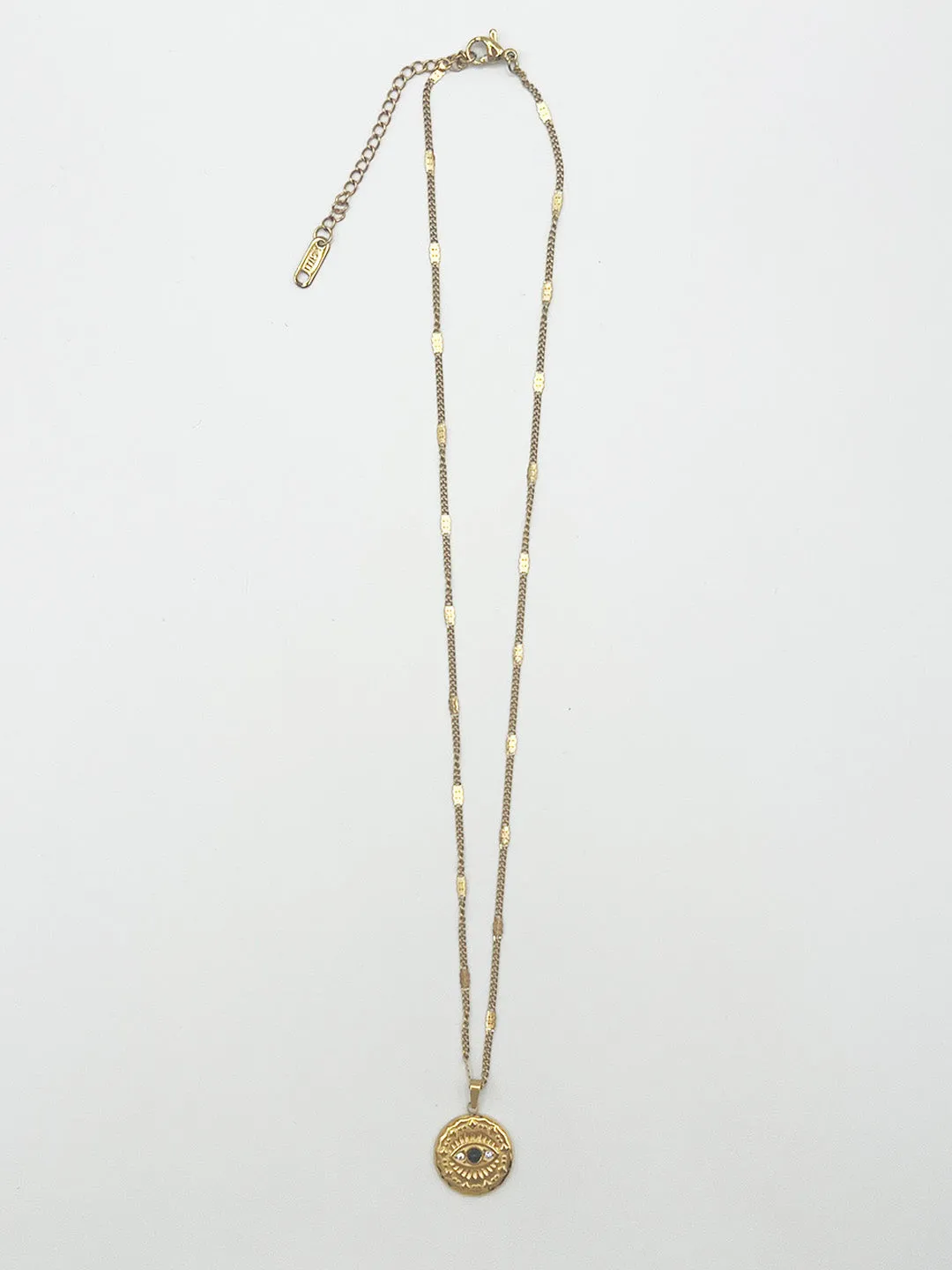 Black Evil Eye Pendant Necklace by SVNX sold by Goddiva product image thumbnail 4