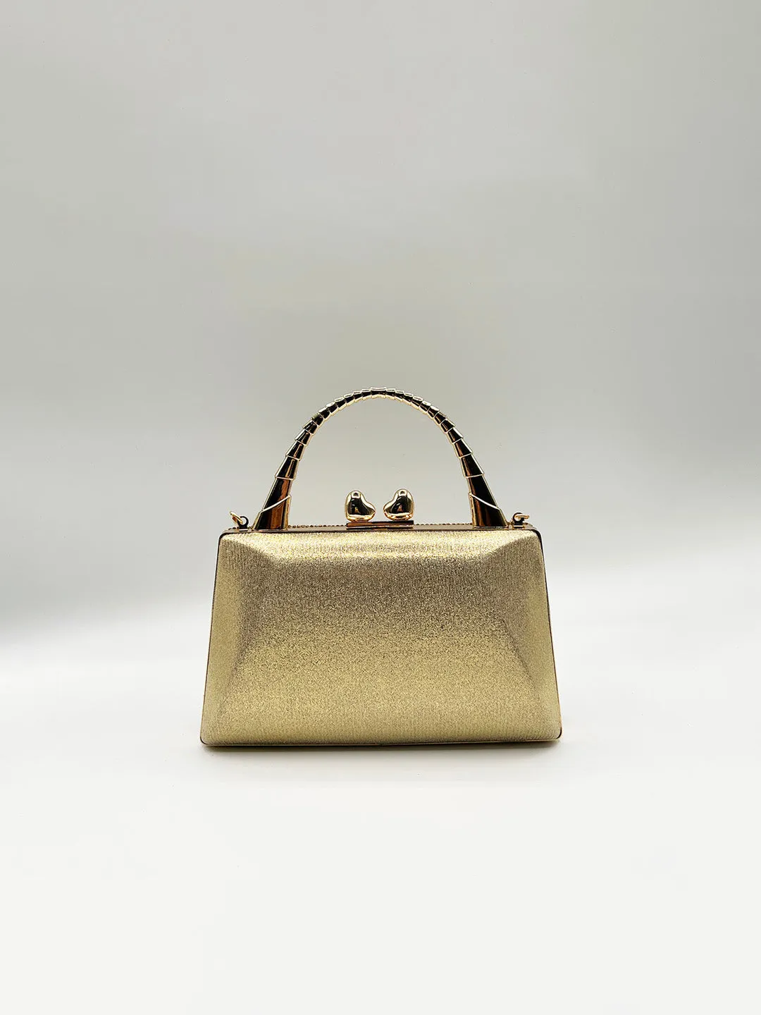 Heart Pearl Clutch Bag In Gold by SVNX sold by Goddiva product image thumbnail 4