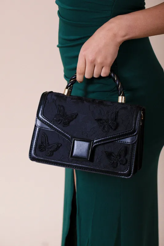 Butterfly Embellished Stachel In Black by SVNX sold by Goddiva