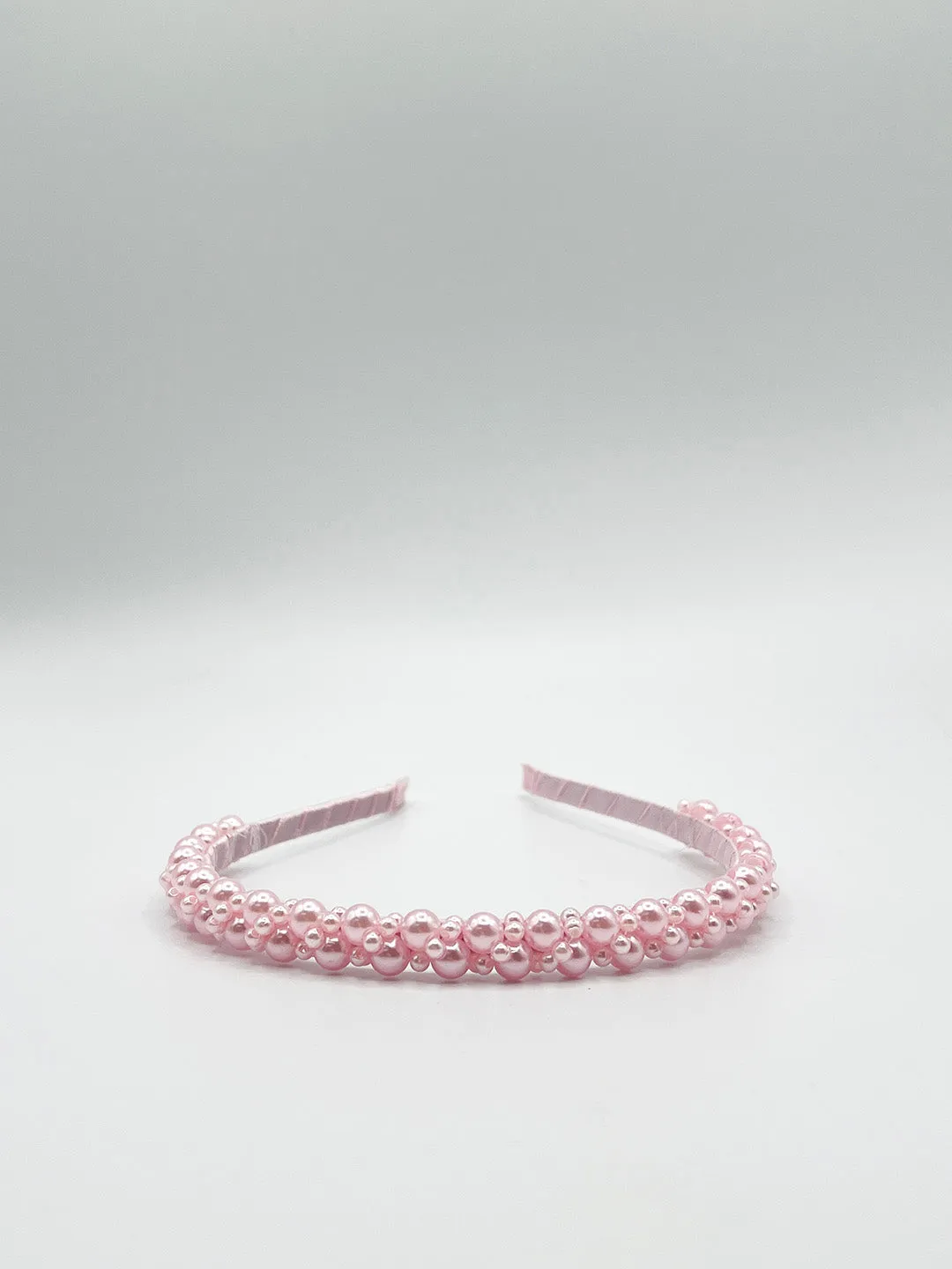 Minimal Pearl Headband In Pink by SVNX sold by Goddiva product image thumbnail 3