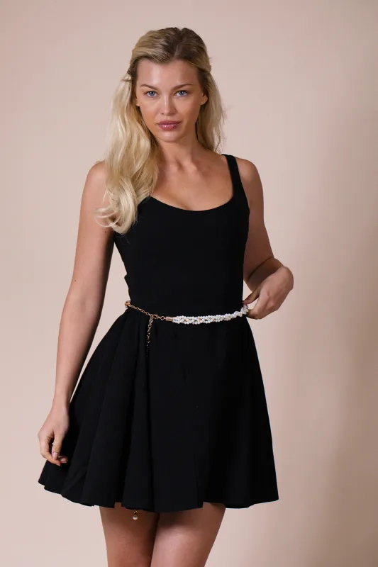 Braided Pearl Chain Belt In Gold by SVNX sold by Goddiva