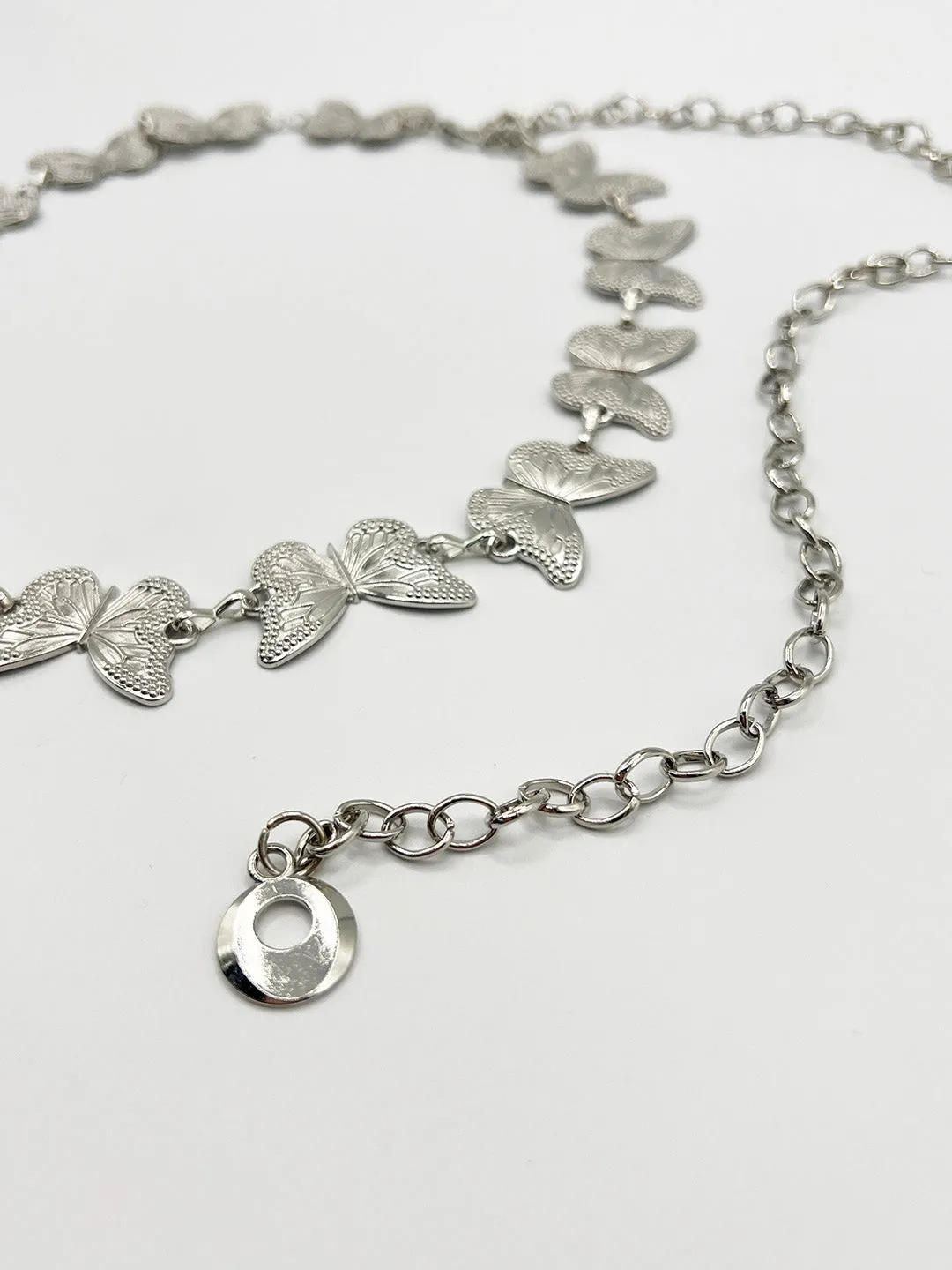 Butterfly Chain Belt In Silver by SVNX sold by Goddiva product image thumbnail 3