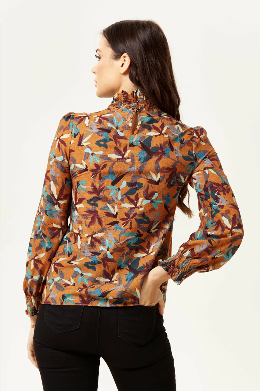 Divine Floral Print Top Long Sleeves Tuscany by Liquorish sold by Goddiva product image thumbnail 4