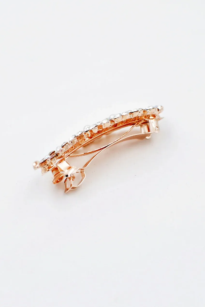 Rose Gold Pearl Hair Clip by QueenMee Accessories sold by Goddiva product image thumbnail 4