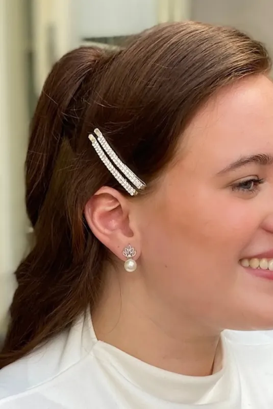 Small Diamante Hair Slides by QueenMee Accessories sold by Goddiva