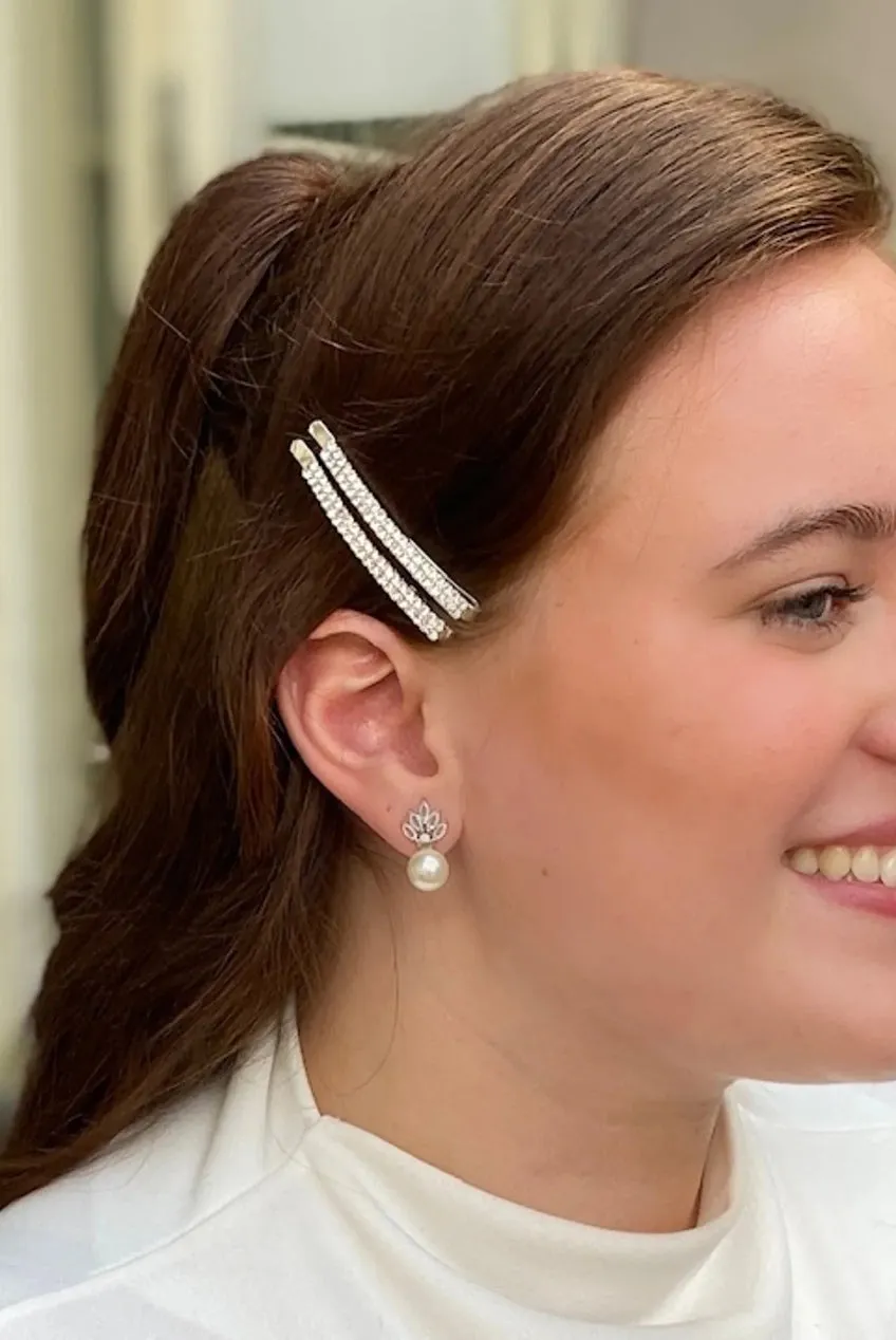 Small Diamante Hair Slides by QueenMee Accessories sold by Goddiva