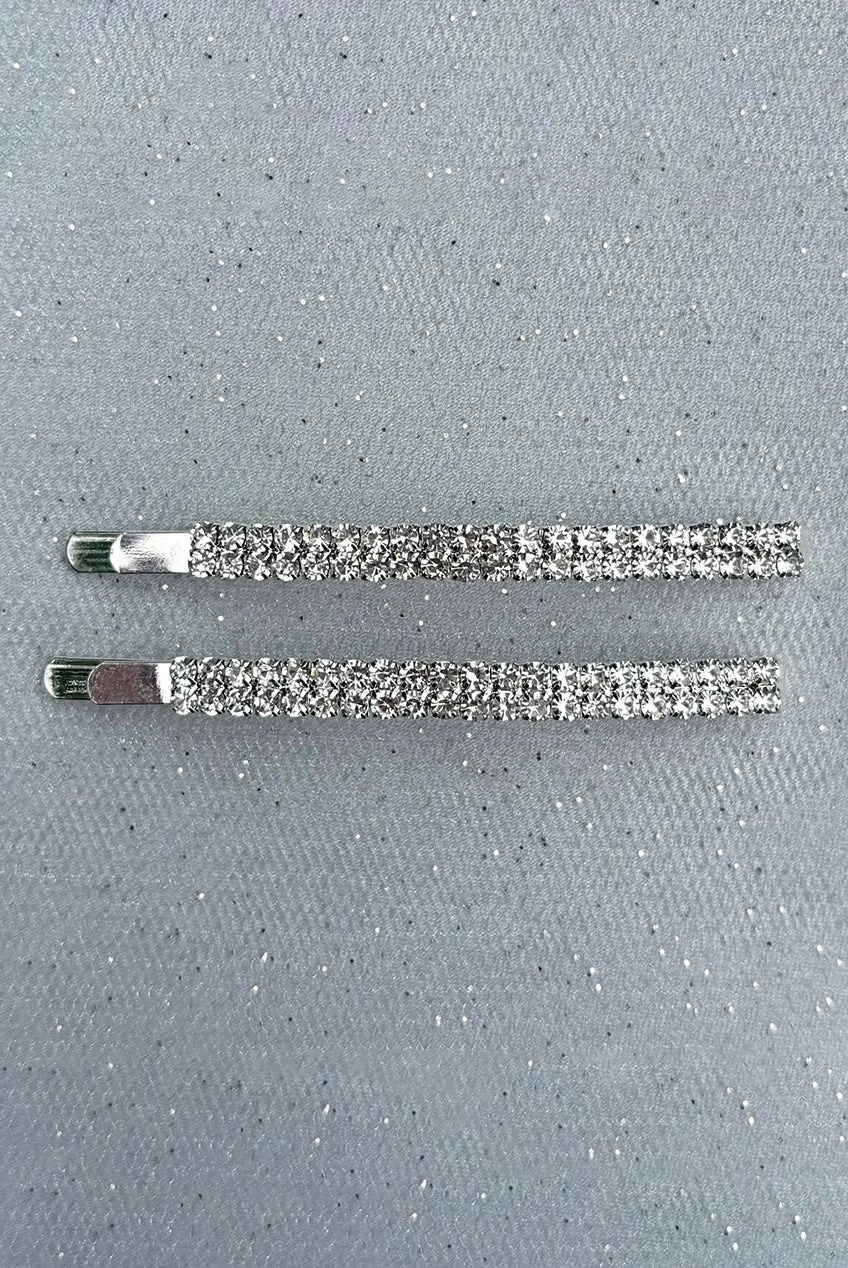 Small Diamante Hair Slides by QueenMee Accessories sold by Goddiva product image thumbnail 5