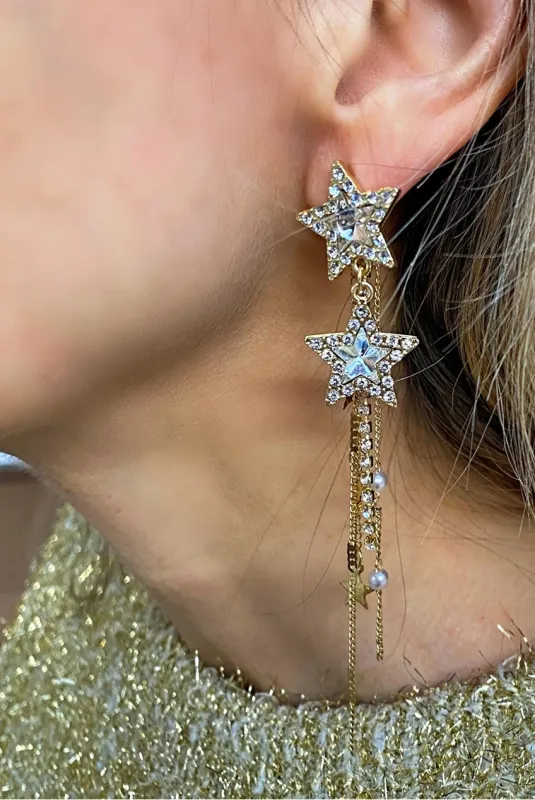 Star Earrings Gold Earrings by QueenMee Accessories sold by Goddiva