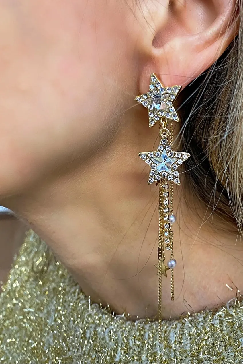 Star Earrings Gold Earrings by QueenMee Accessories sold by Goddiva