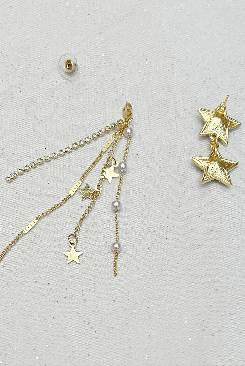 Star Earrings Gold Earrings by QueenMee Accessories sold by Goddiva product image thumbnail 5