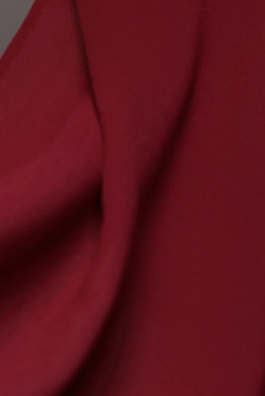 Chiffon Scarf - Burgundy by Goddiva sold by Goddiva product image thumbnail 5