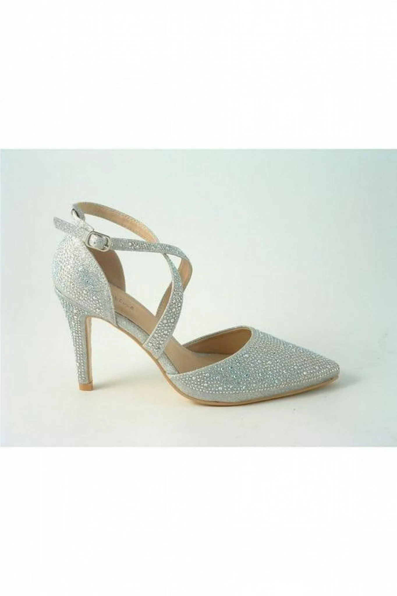 Glitz Shoes Clora Sabatine Diamante Strapped Court Shoe sold by Goddiva product image thumbnail 3