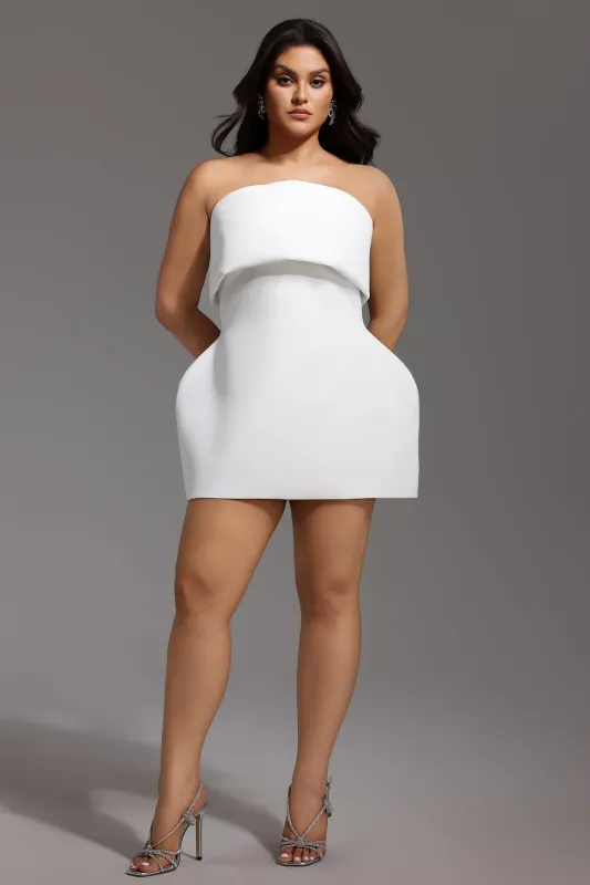 Juju Strapless Sleeveless Mini Dress by Bella Barnett sold by Goddiva