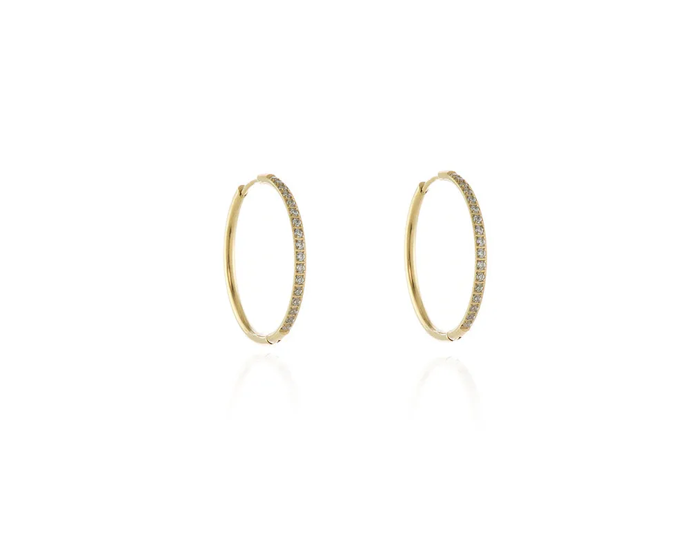 Vice Gold Hoop Earrings by Cachet London sold by Goddiva