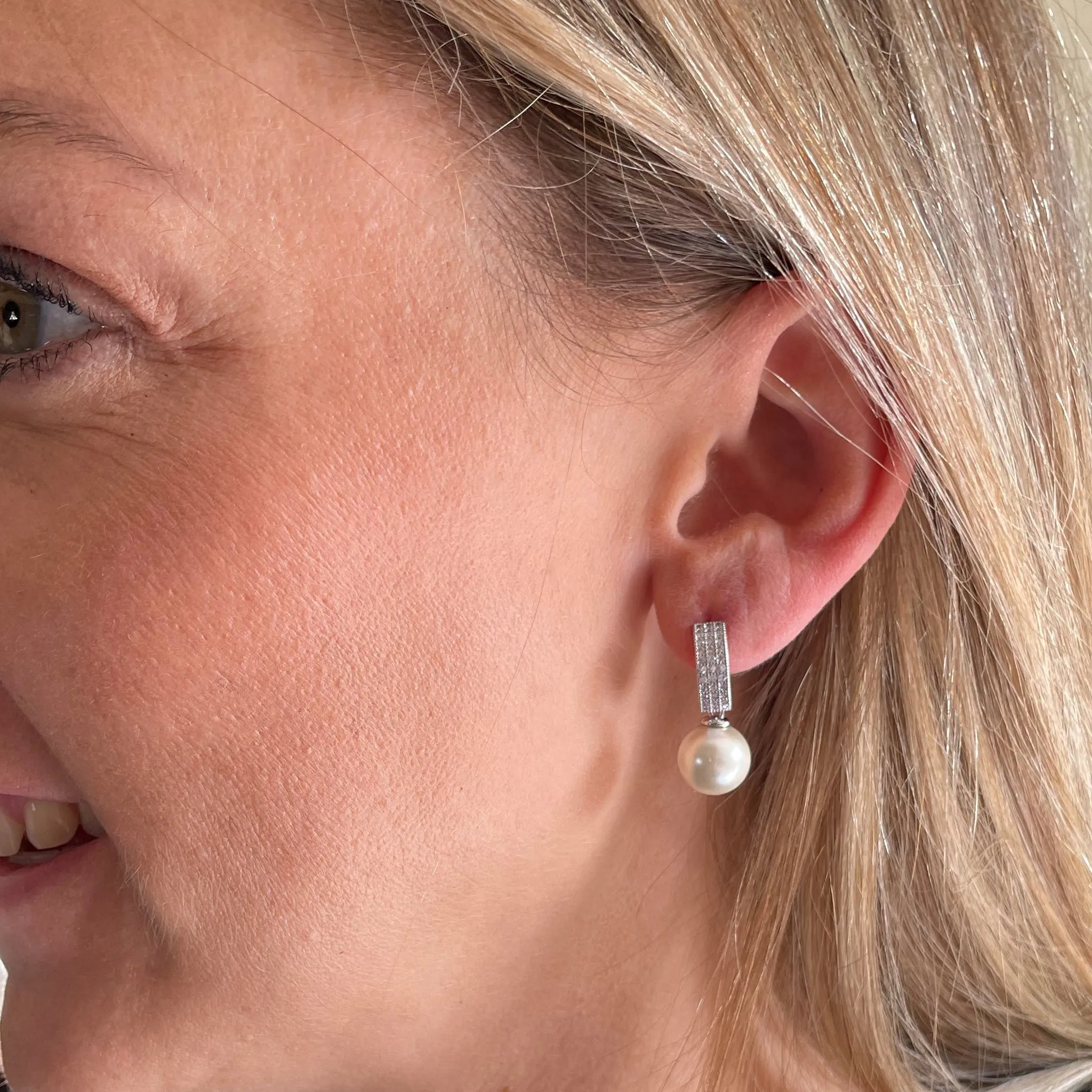 Kiku Silver Earrings by Cachet London sold by Goddiva product image thumbnail 4