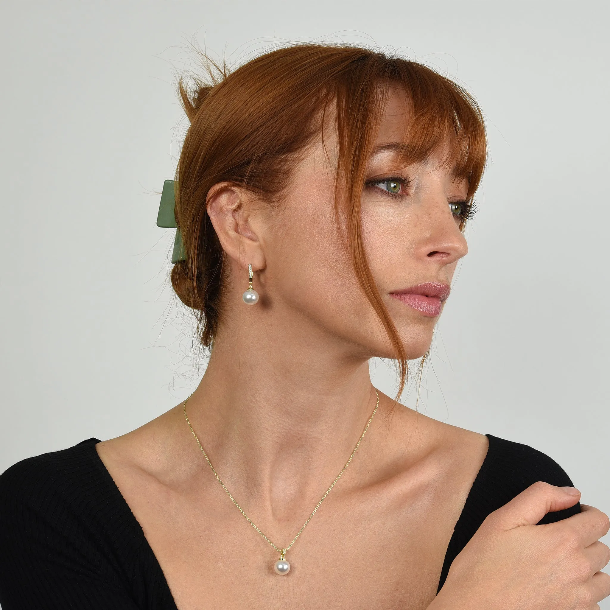 Gina Gold Earrings by Cachet London sold by Goddiva product image thumbnail 3