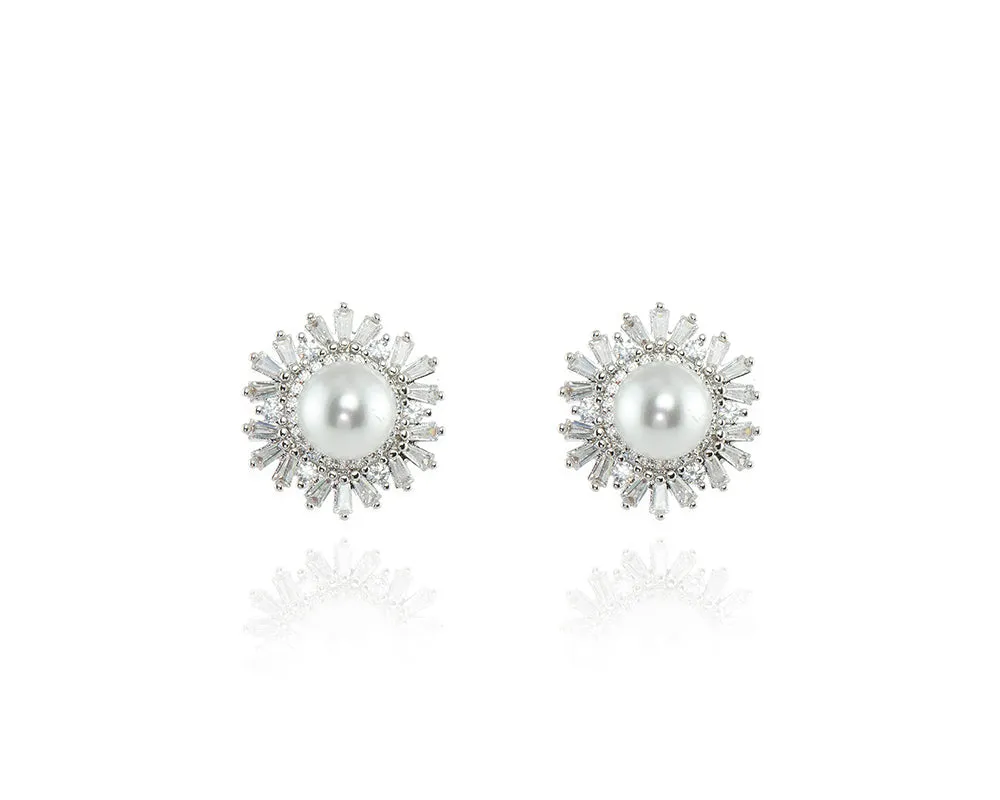 Betsy Silver Earrings by Cachet London sold by Goddiva