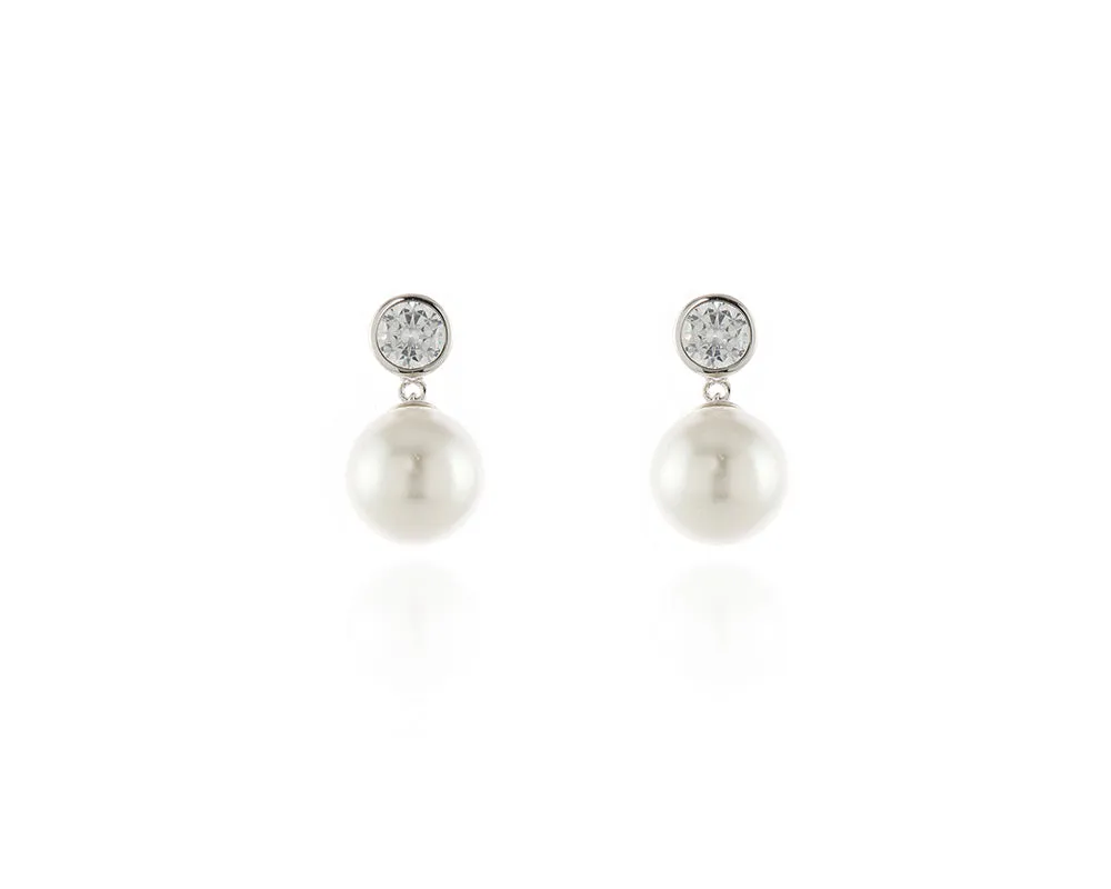 Dalya Silver Earrings by Cachet London sold by Goddiva