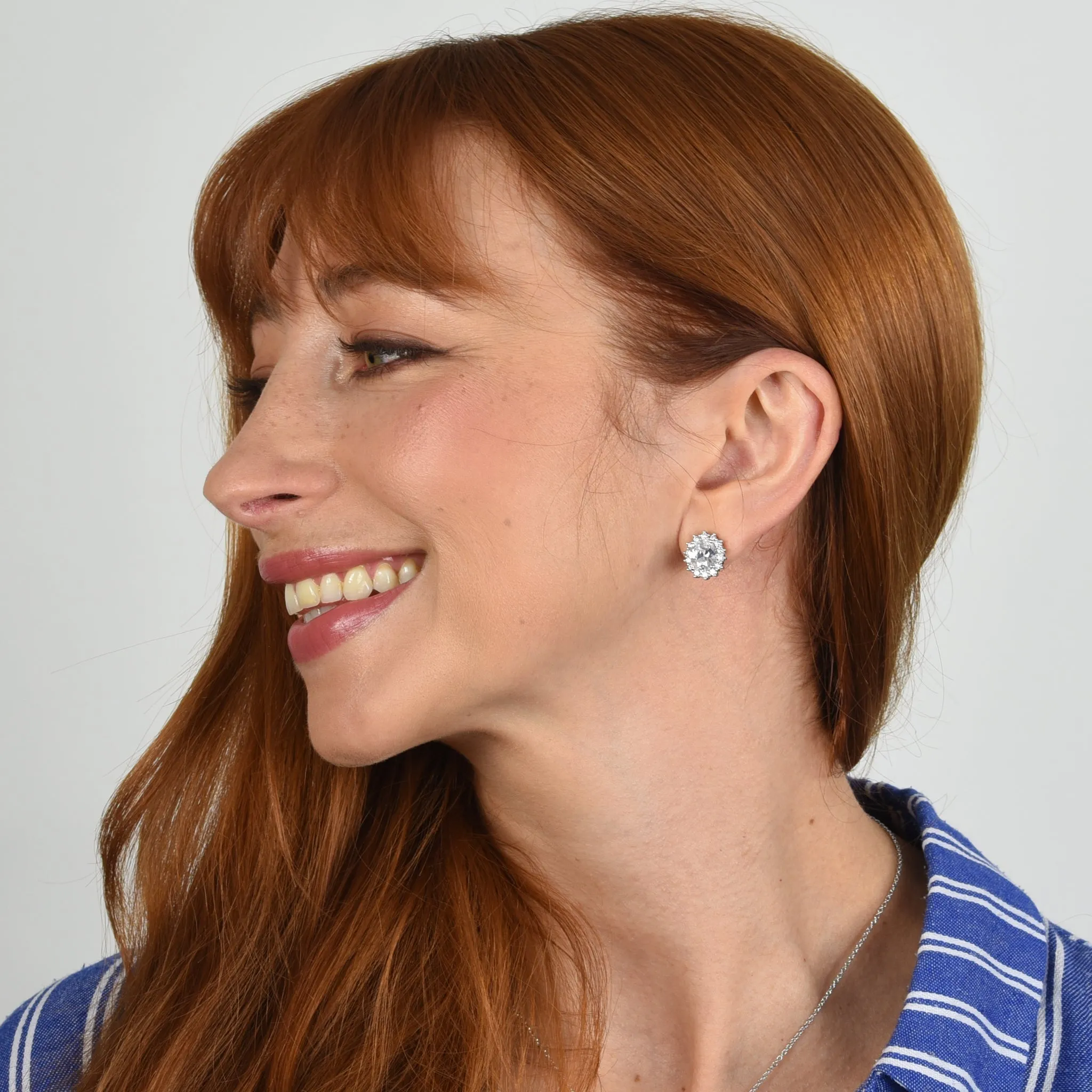 Dacia Silver Earrings by Cachet London sold by Goddiva