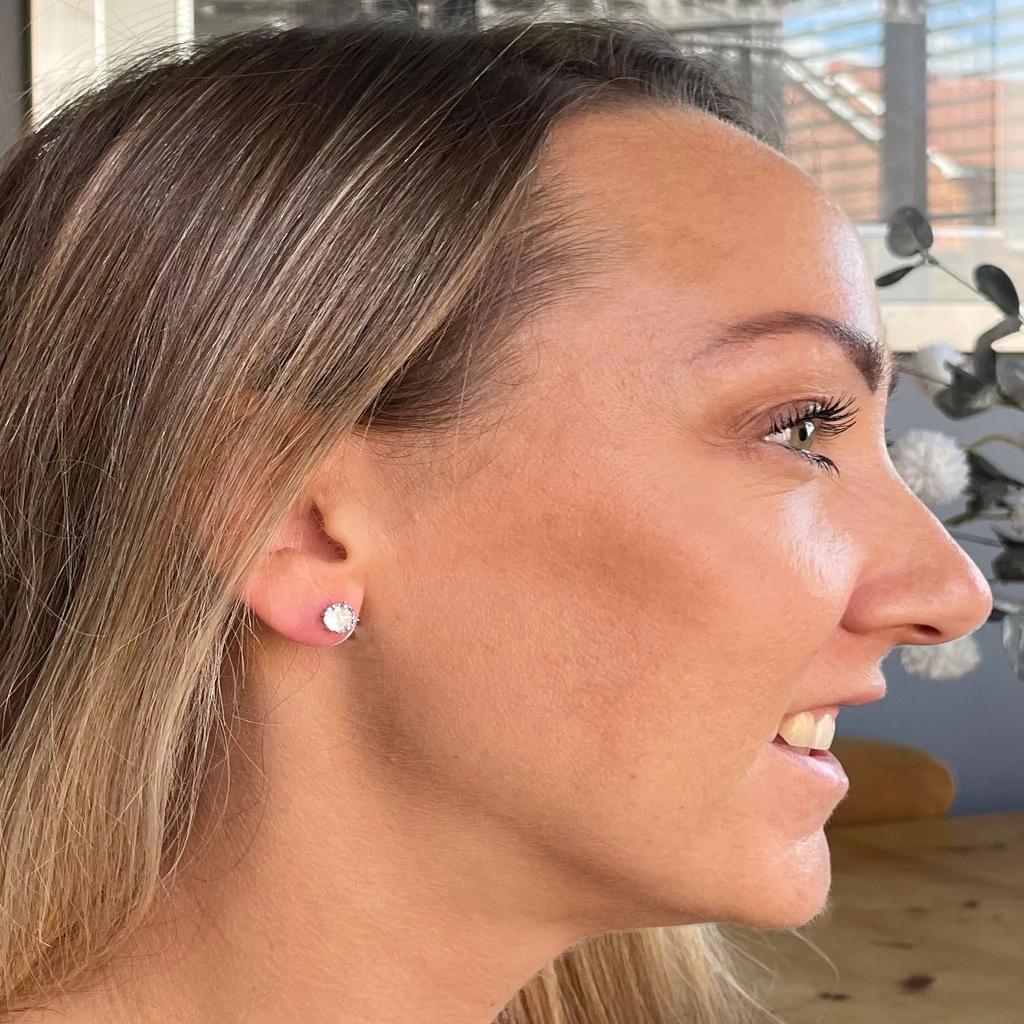 Lana 8mm Earrings by Cachet London sold by Goddiva product image thumbnail 2