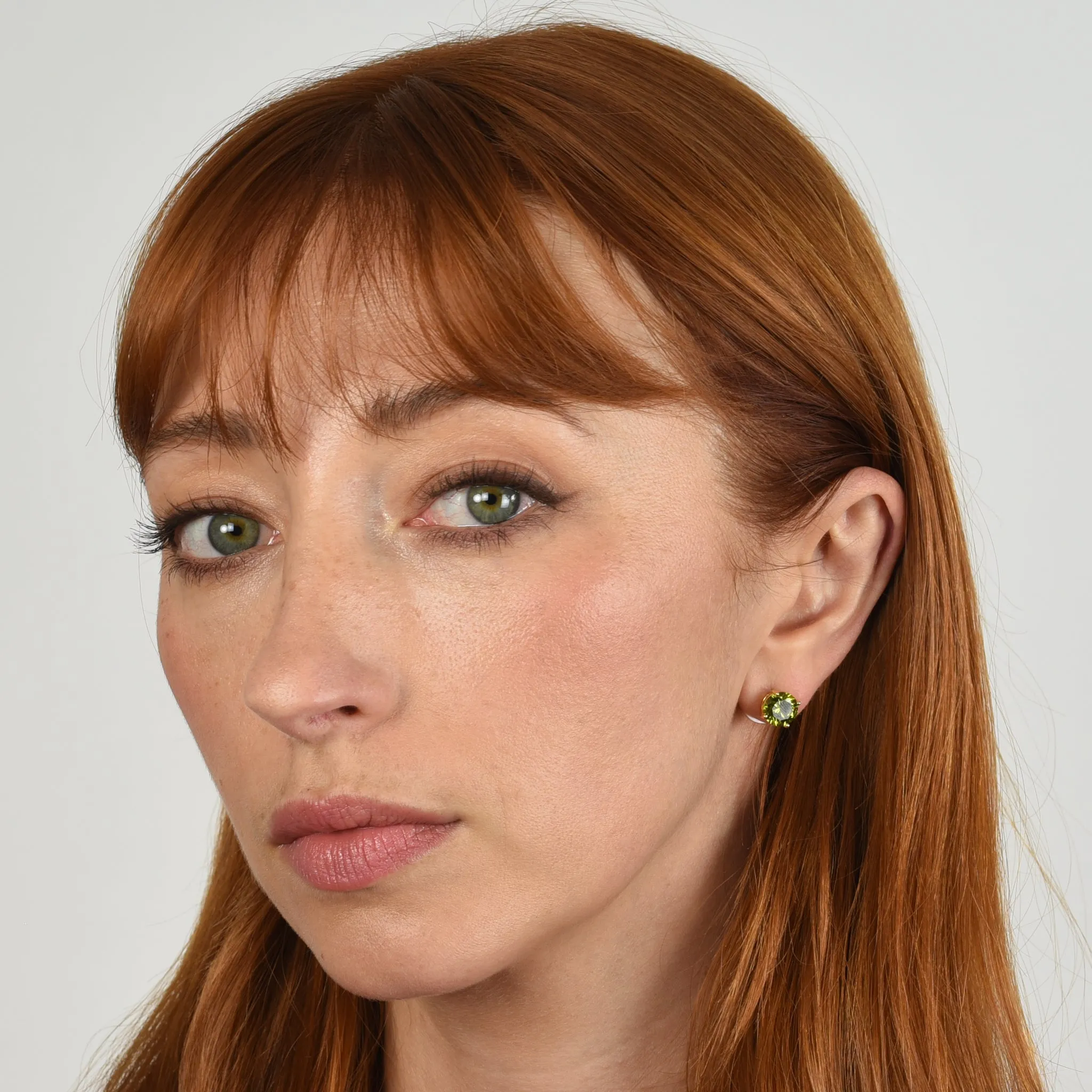 Lana 8mm Olivine Earrings by Cachet London sold by Goddiva product image thumbnail 2