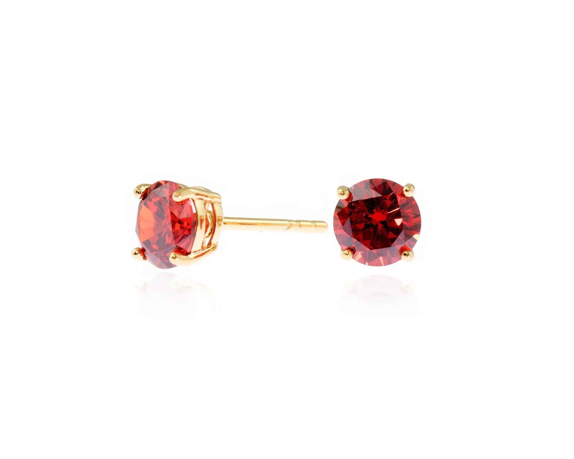 Lana 6mm Ruby Earrings by Cachet London sold by Goddiva